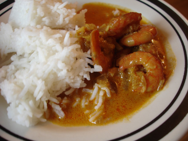Kerala prawn curry
